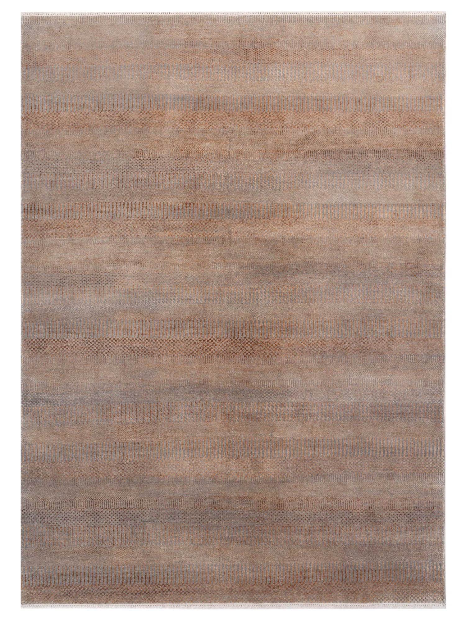 Aurore Contemporary Modern Wool Handmade Hand Knotted One of a Kind Area Rug