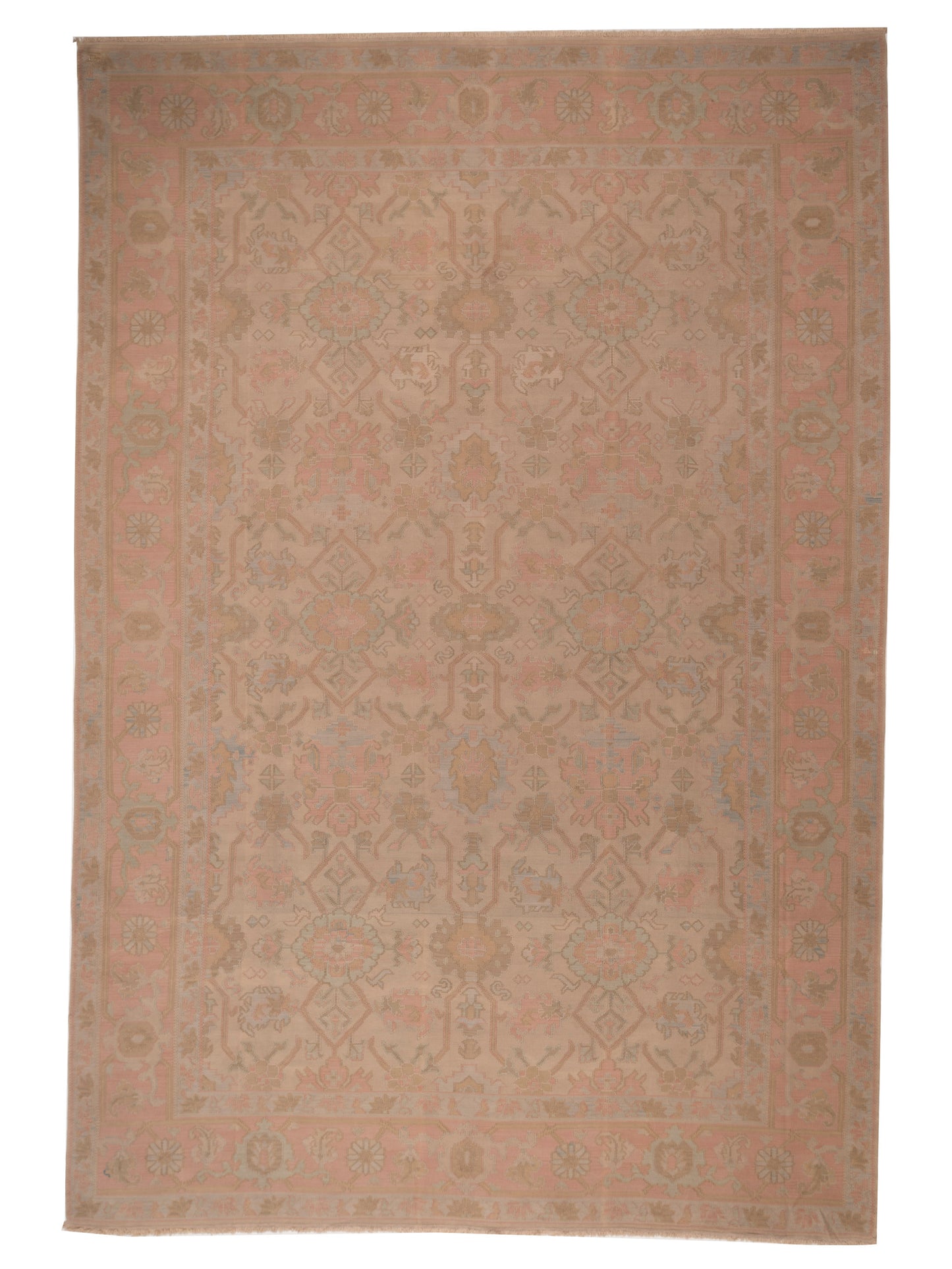 Pasha Transilvanian Kilim 65598 Cream Traditional Hand Woven Rug