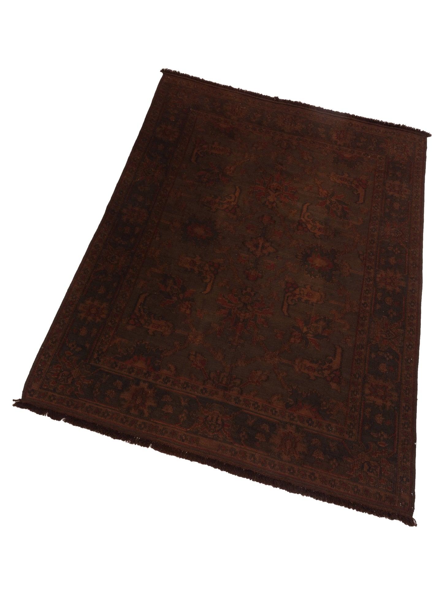 Pasha Vintage 66467 Dark Brown  Contemporary Hand Knotted Rug