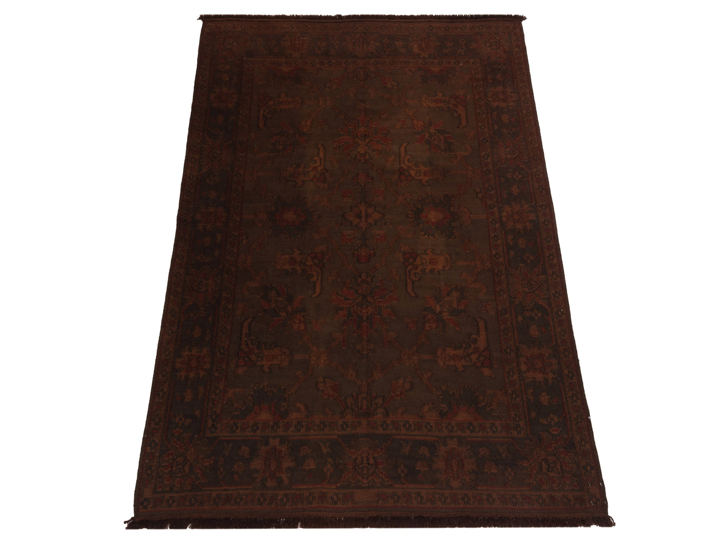 Pasha Vintage 66467 Dark Brown  Contemporary Hand Knotted Rug