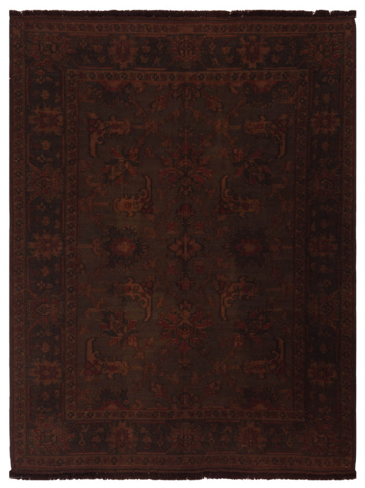 Pasha Vintage 66467 Dark Brown Contemporary Hand Knotted Rug