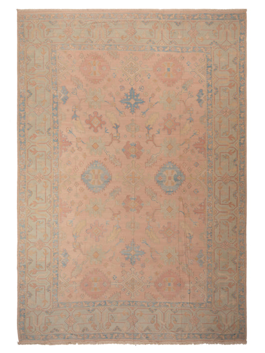 Pasha Transilvanian Kilim 66478 Pink Traditional Hand Woven Rug