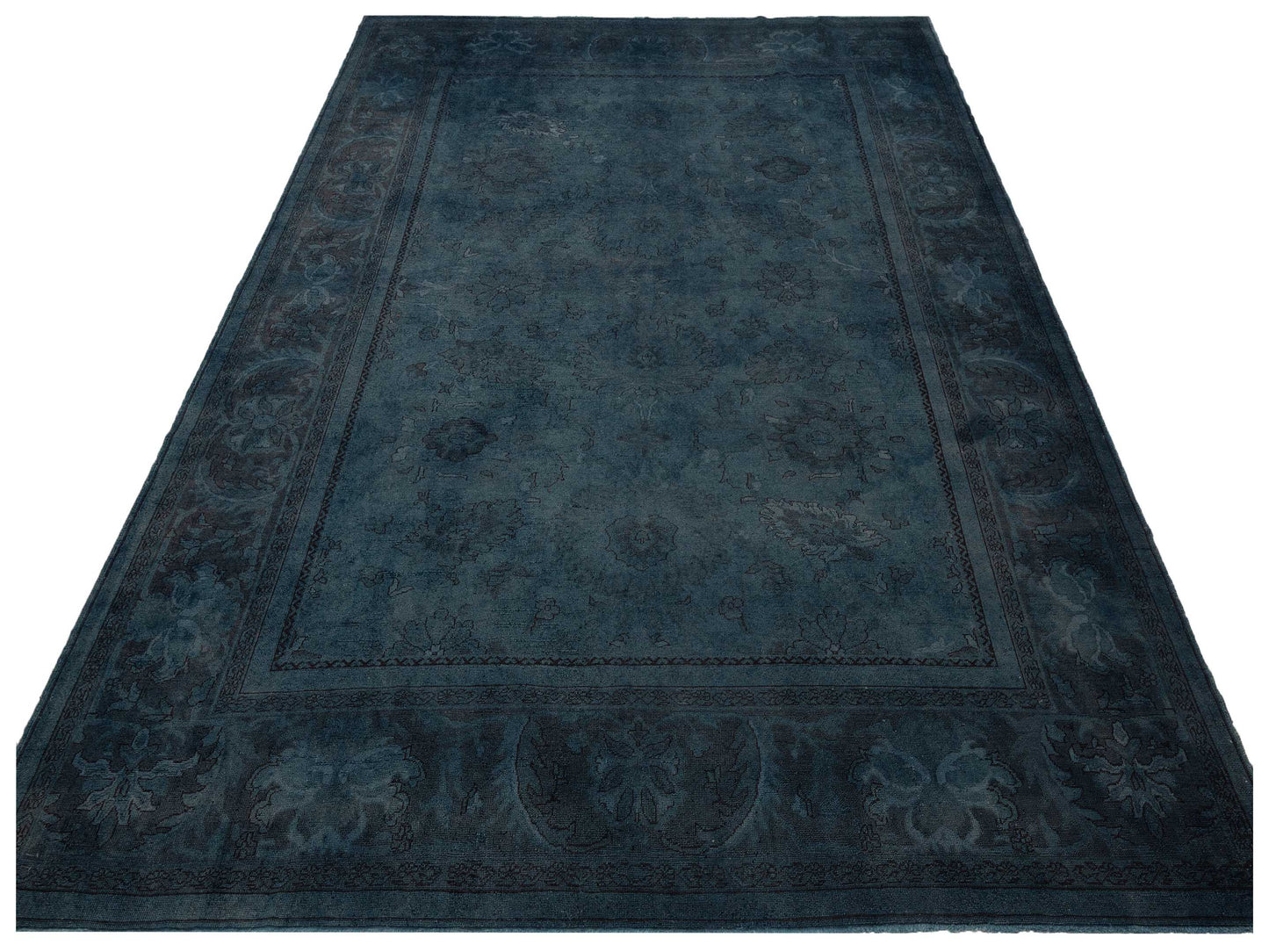 Pasha Vintage 68355 Navy  Contemporary Hand Knotted Rug