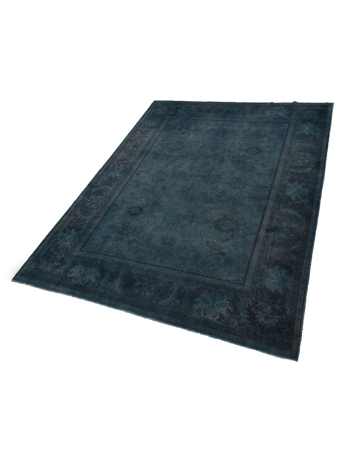 Pasha Vintage 68355 Navy  Contemporary Hand Knotted Rug