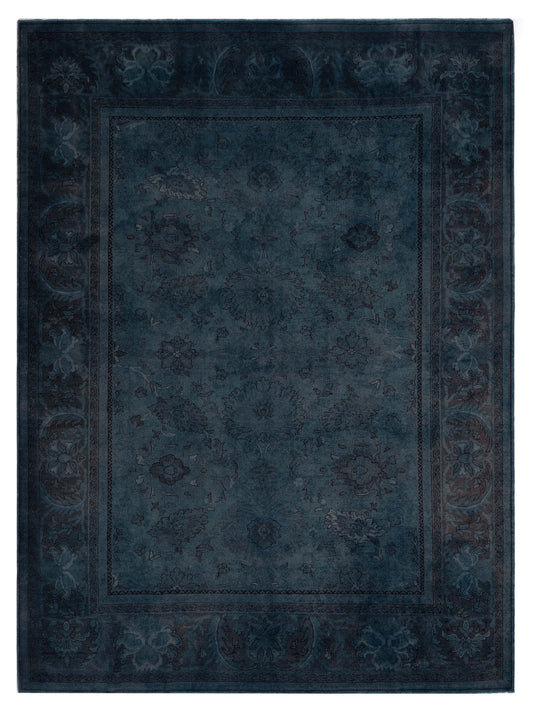 Pasha Vintage 68355 Navy Contemporary Hand Knotted Rug