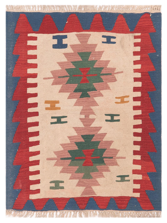 Pasha Anatolian Kilim 69658 Multi Tribal Hand Woven Rug