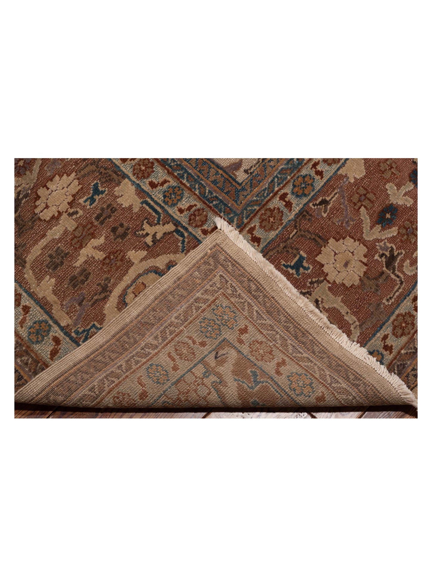 Pasha Turkish Elvan 71483 Ivory Brown Traditional Hand Knotted Rug