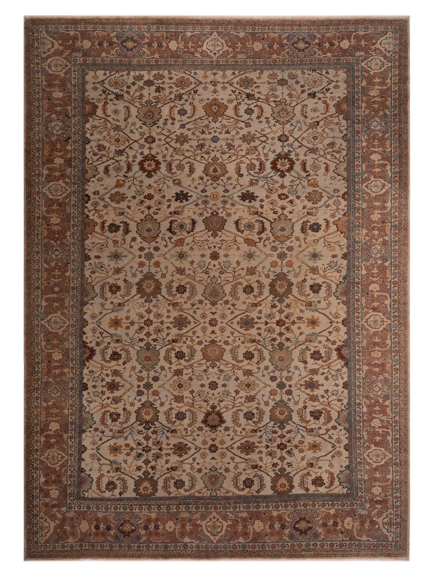 Pasha Turkish Elvan 71483 Ivory Traditional Hand Knotted Rug