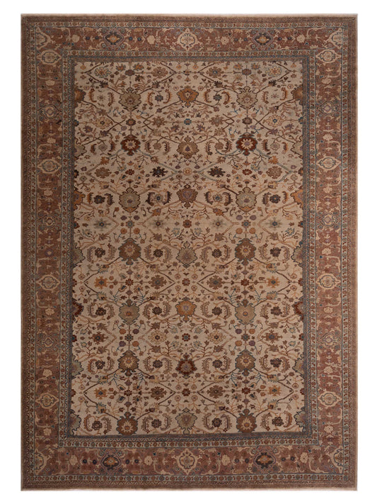 Pasha Turkish Elvan 71483 Ivory Traditional Hand Knotted Rug