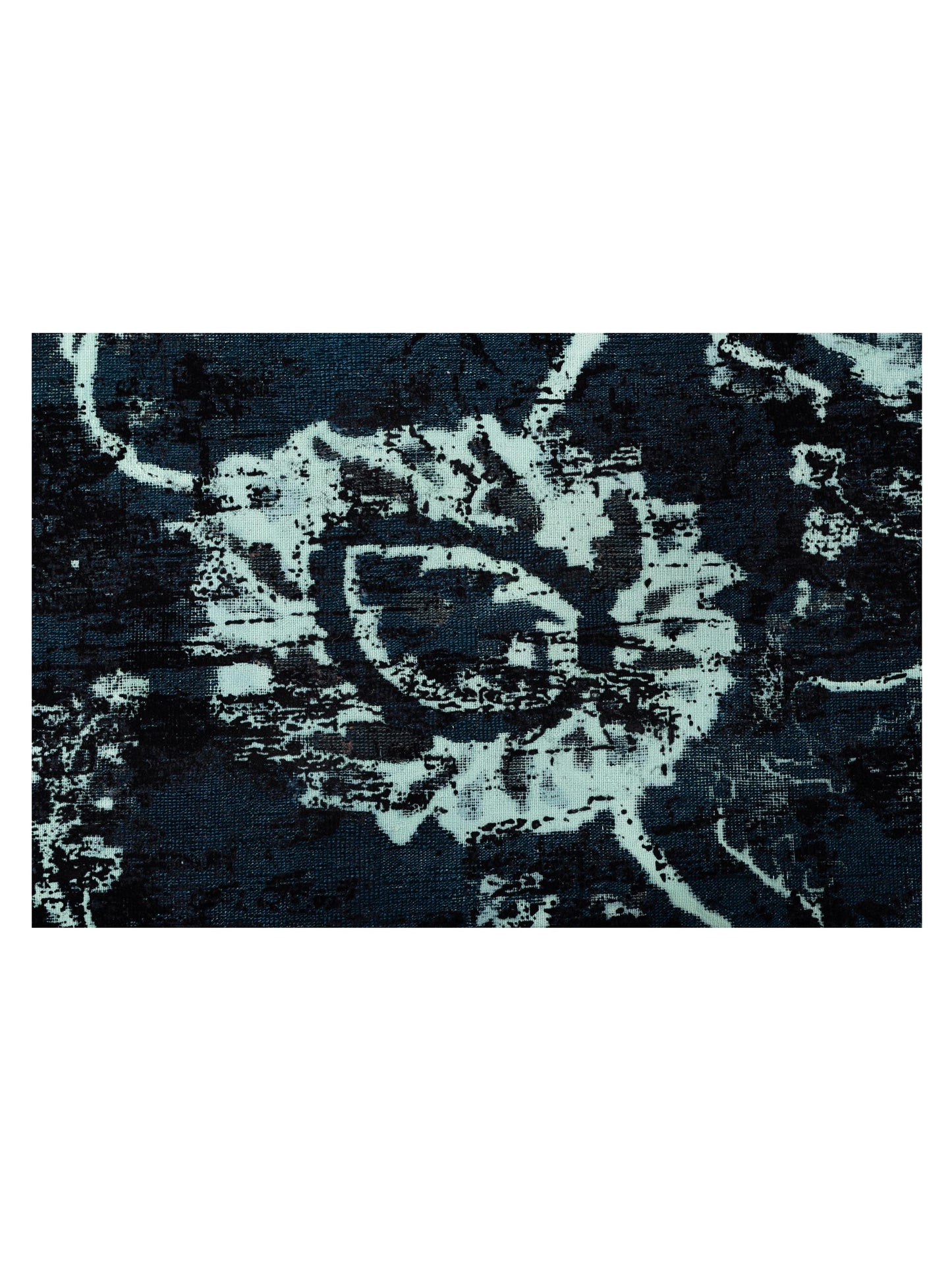 Pasha Vintage 72046 Teal Blue  Contemporary Hand Knotted Rug