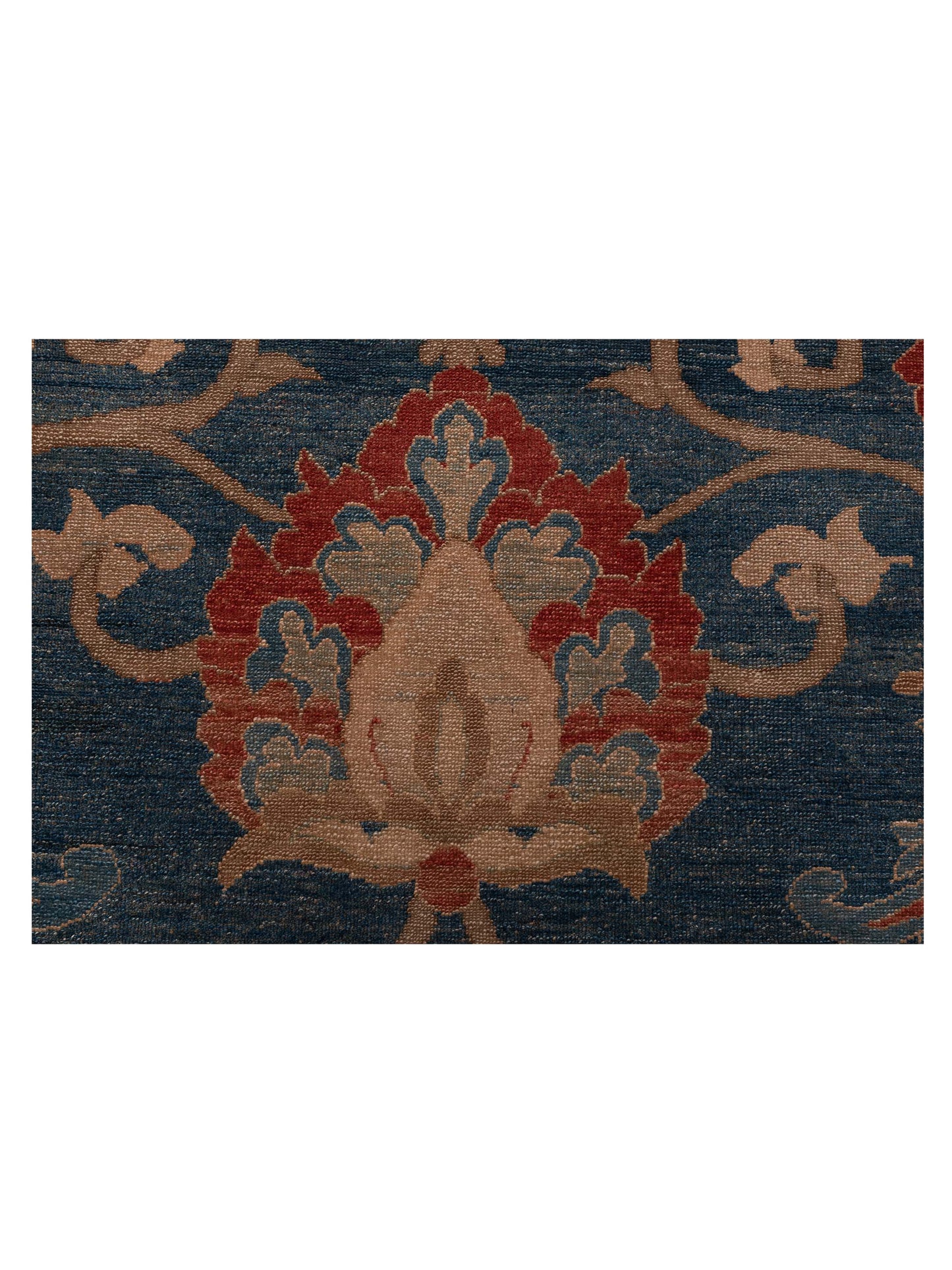 Pasha Turkish Elvan 73594 Blue Red Traditional Hand Knotted Rug