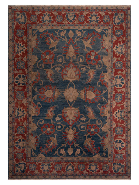 Pasha Turkish Elvan 73594 Blue Traditional Hand Knotted Rug