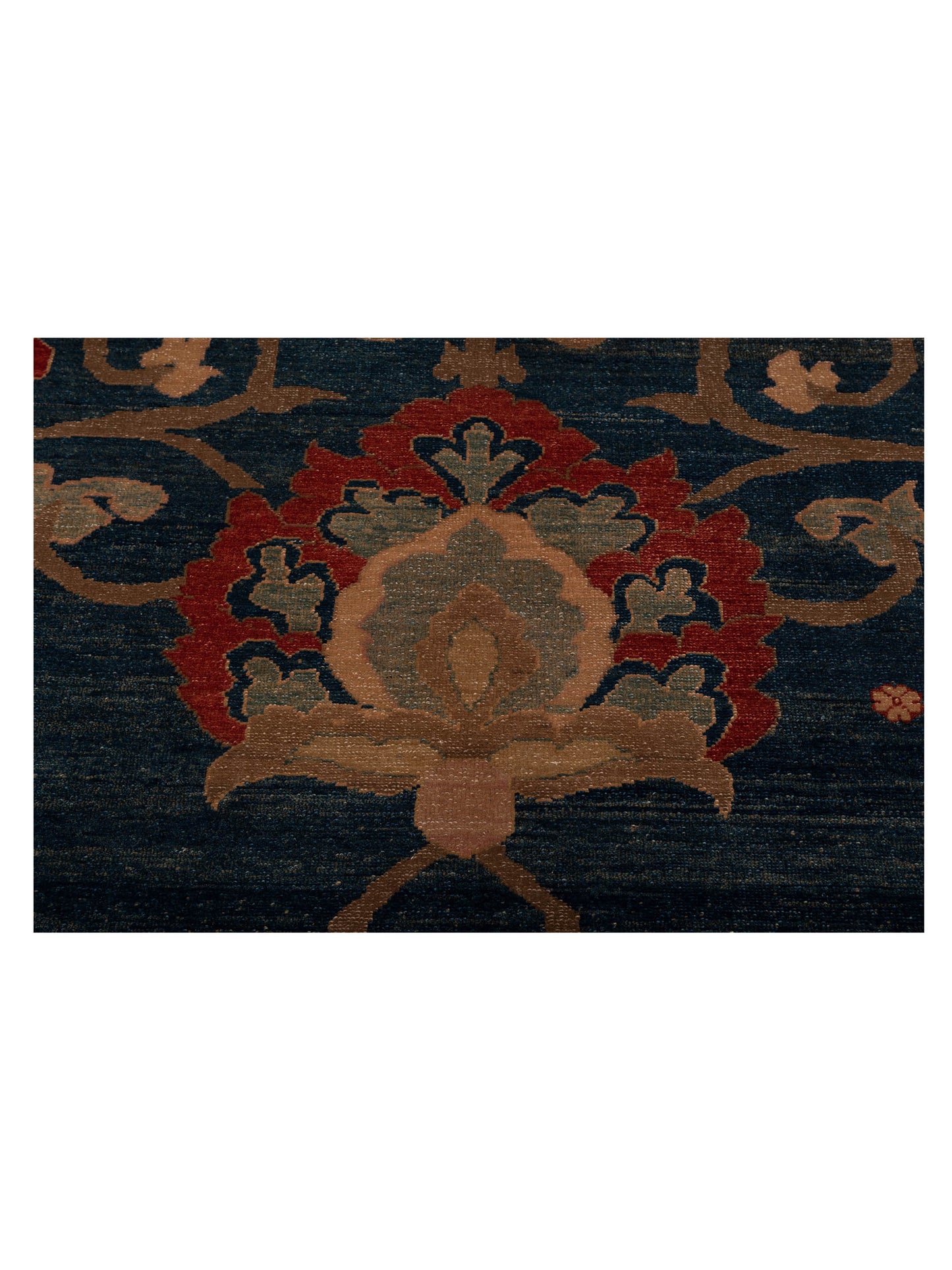 Pasha Turkish Elvan 73603 Blue Rust Traditional Hand Knotted Rug