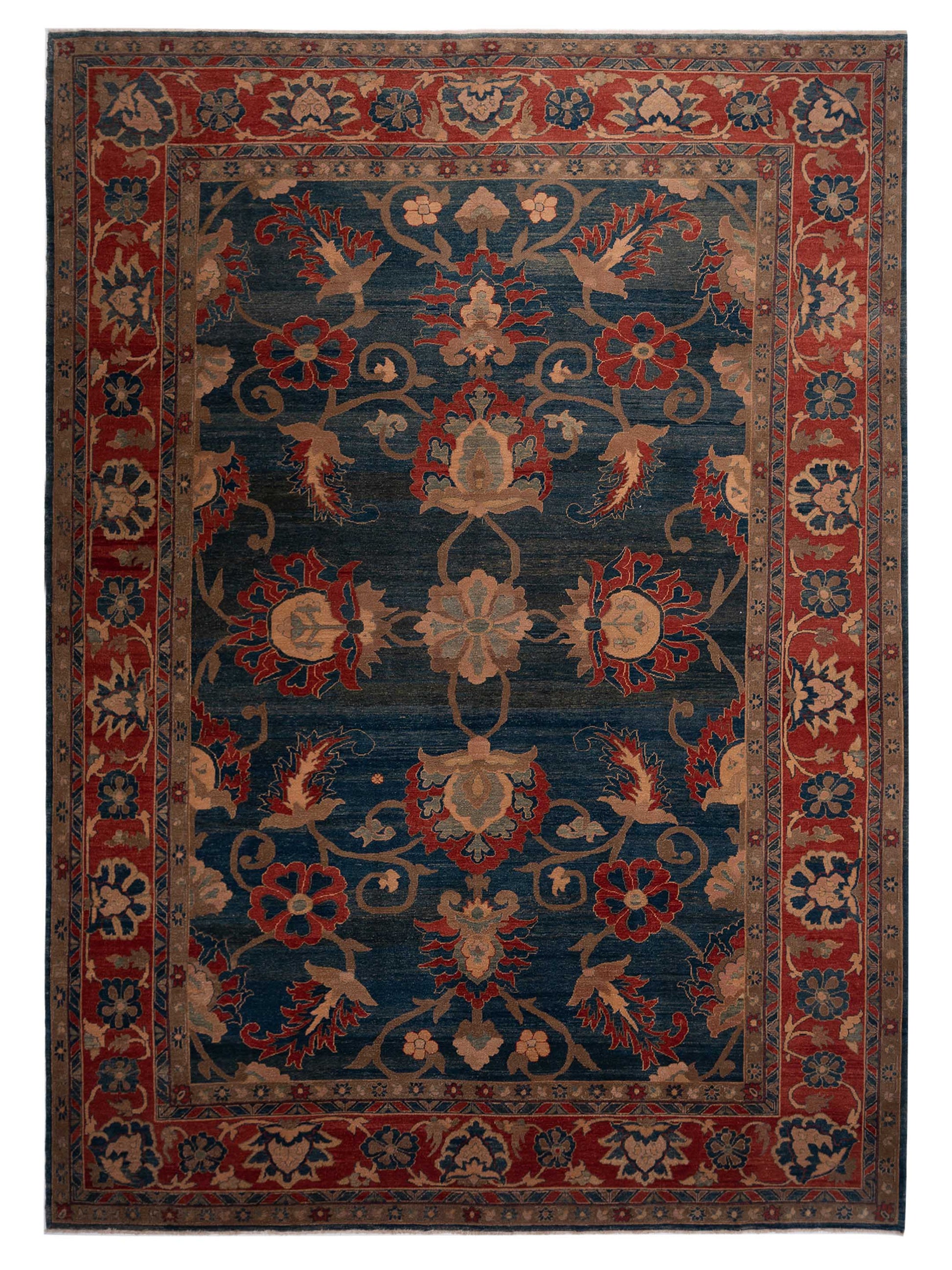 Pasha Turkish Elvan 73603 Blue Traditional Hand Knotted Rug