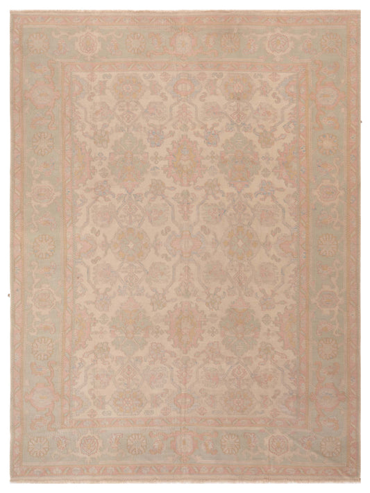 Pasha Transilvanian Kilim 73801 Beige Transitional Hand Woven Rug