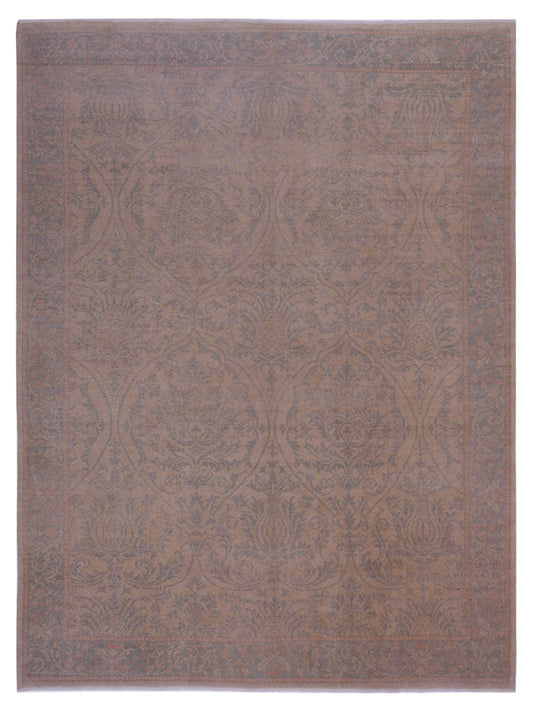 Pasha Authentic Oushak Gunbala Light Camel Transitional Hand Knotted Rug