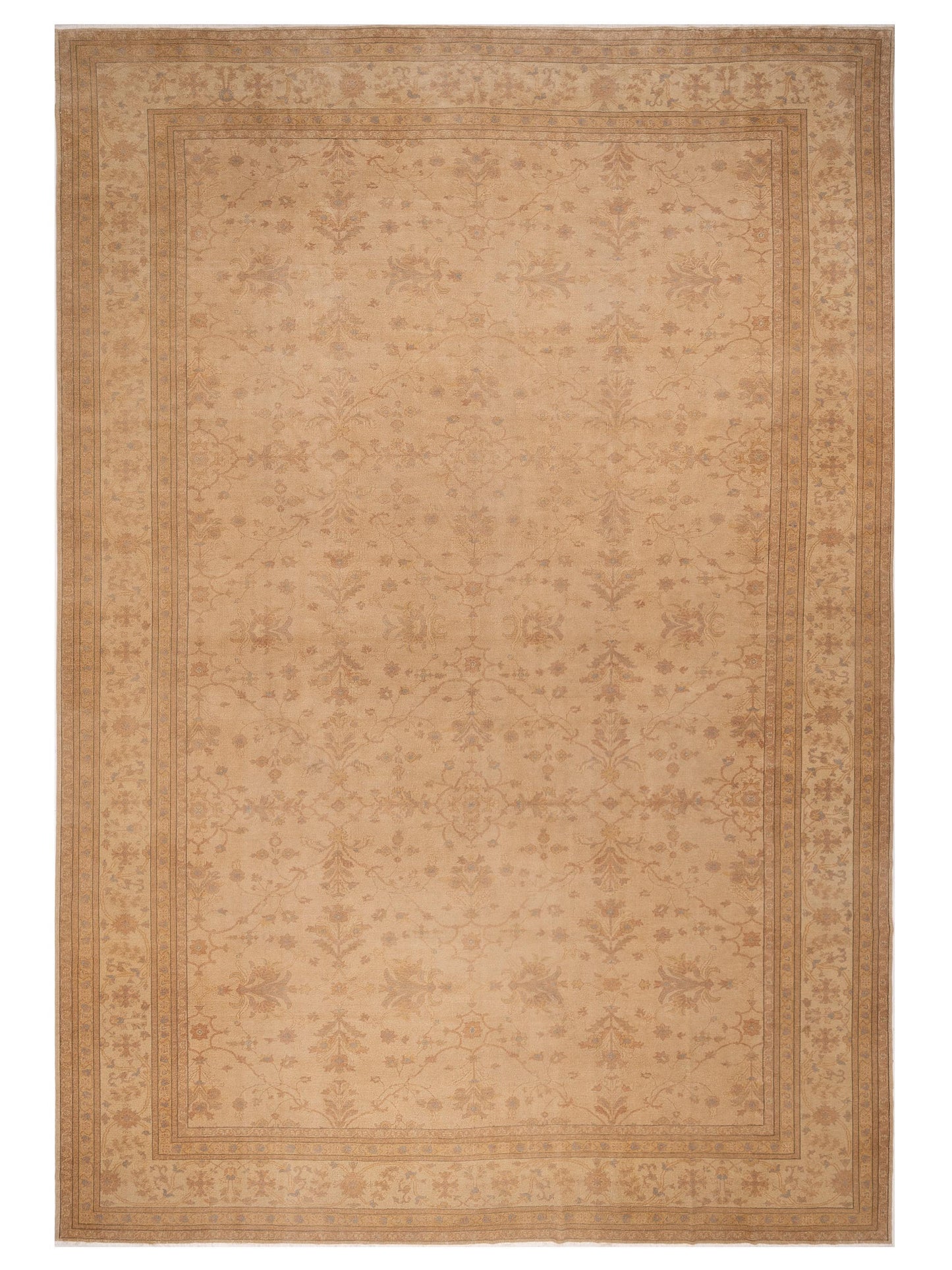 Pasha Turkish Elvan 73887 Beige Traditional Hand Knotted Rug