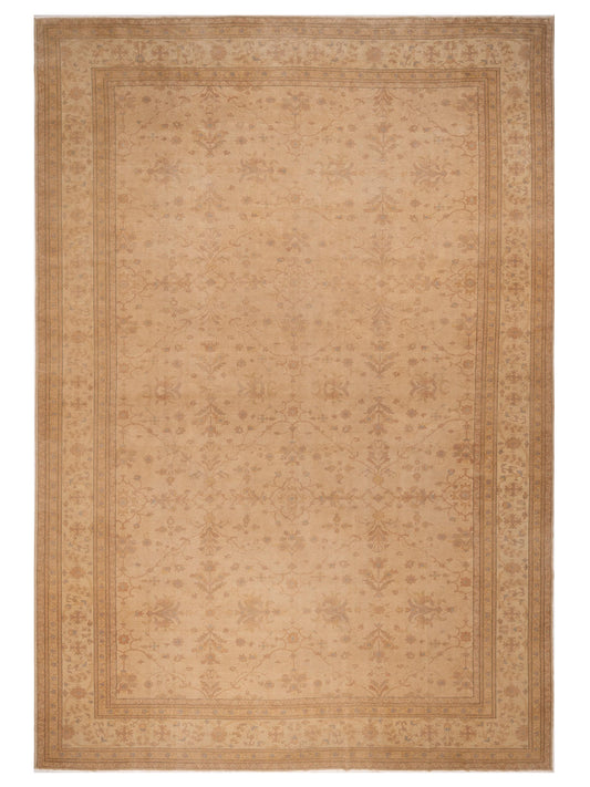 Pasha Turkish Elvan 73887 Beige Traditional Hand Knotted Rug