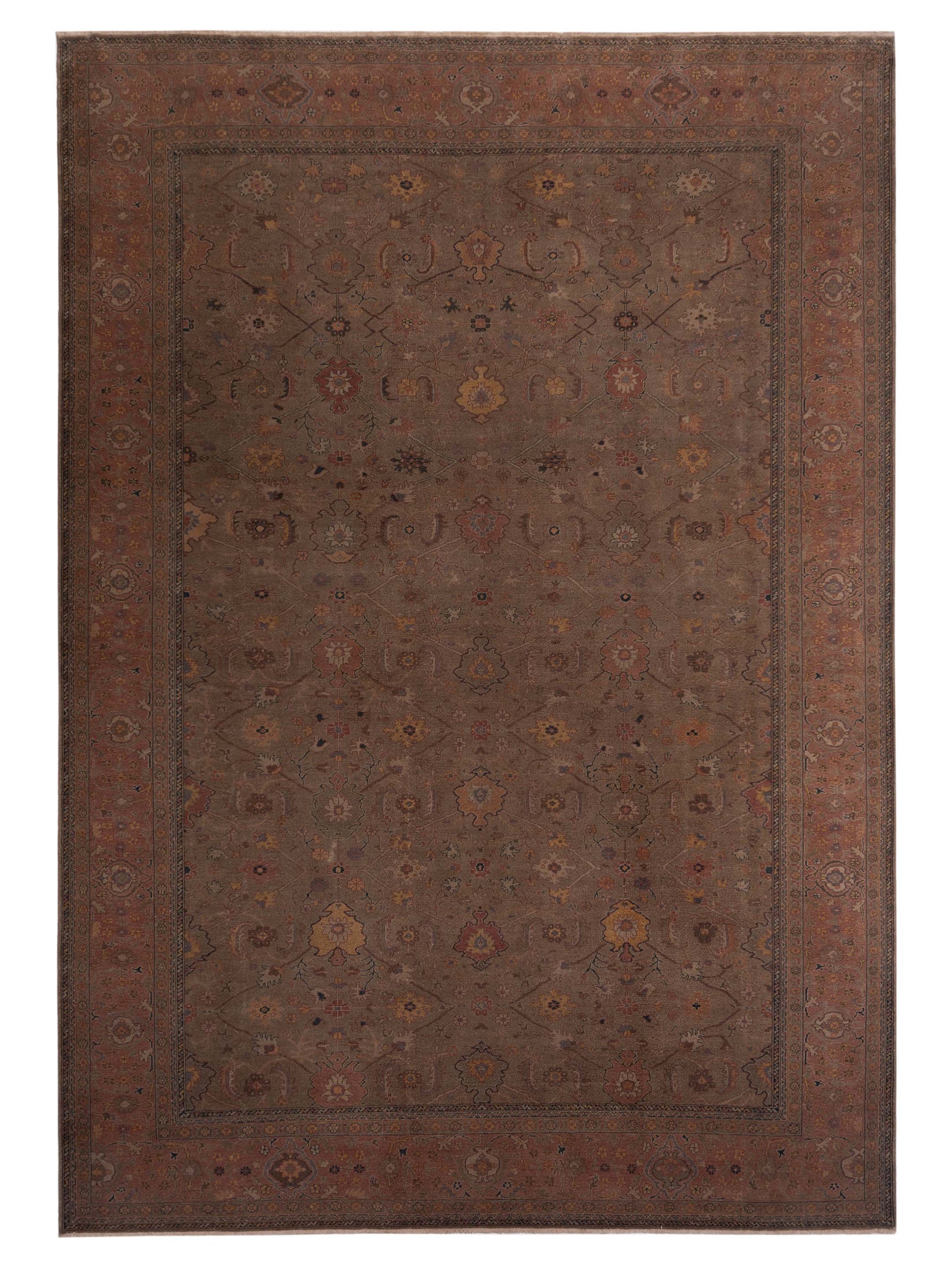 Pasha Turkish Elvan 76036 Green Traditional Hand Knotted Rug