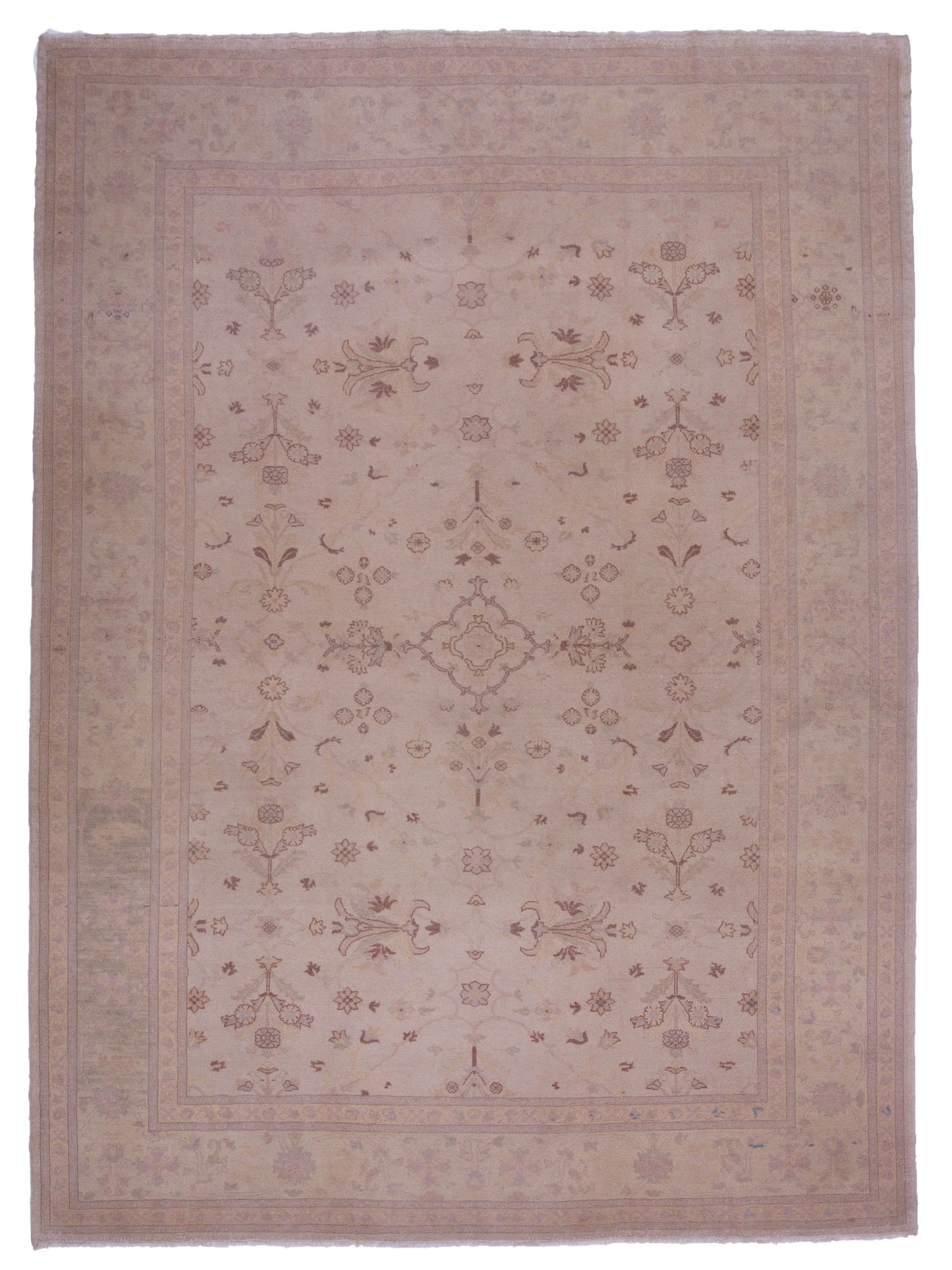 Pasha Turkish Elvan 77047 Beige Traditional Hand Knotted Rug