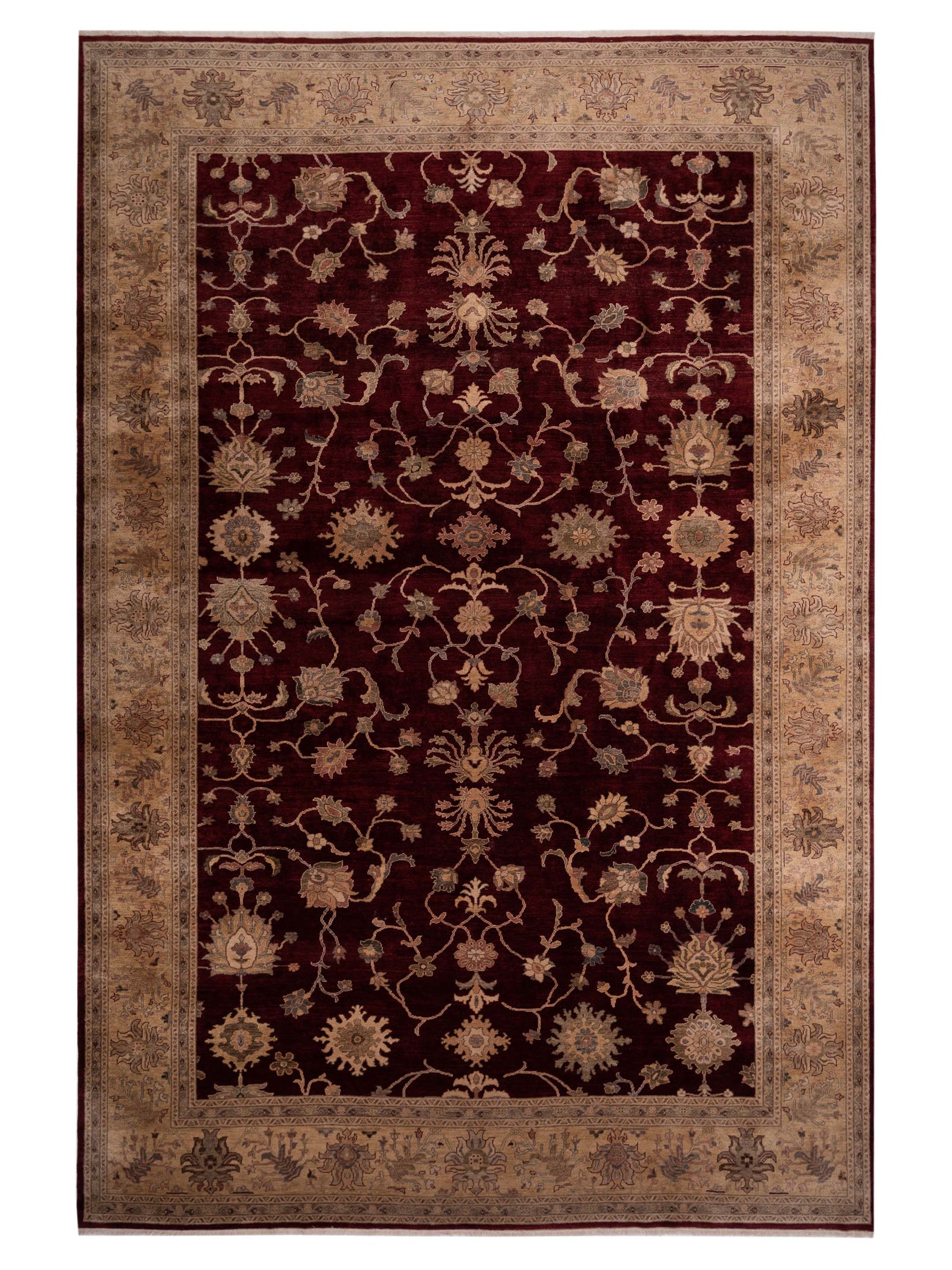 Pasha Turkish Elvan 77285 Red Traditional Hand Knotted Rug