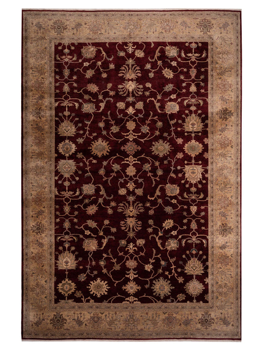 Pasha Turkish Elvan 77285 Red Traditional Hand Knotted Rug