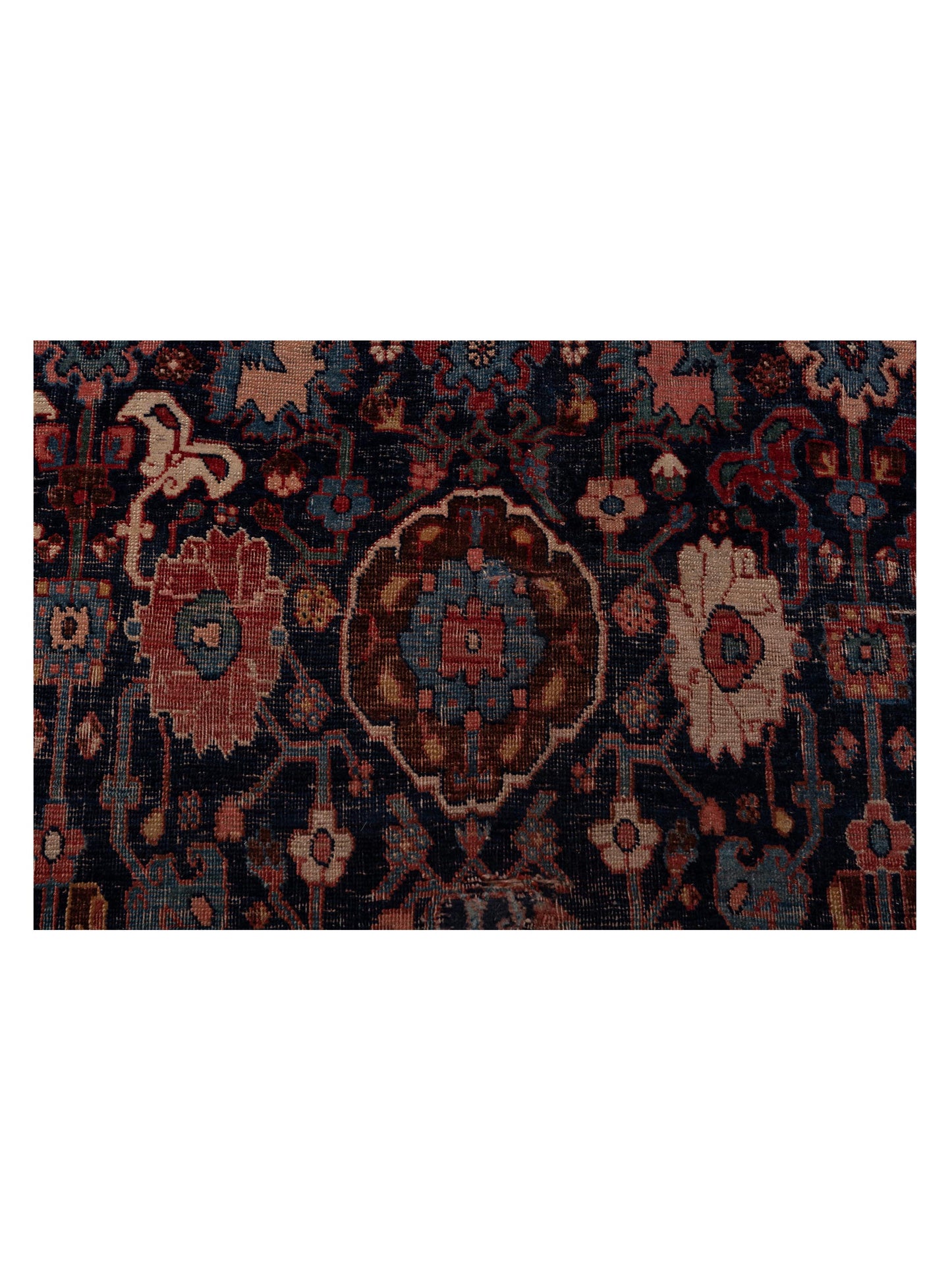 Pasha Antique Heirloom 77414 Navy Pink Traditional Hand Knotted Rug