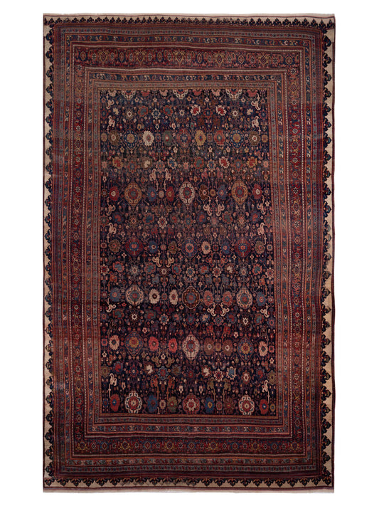 Pasha Antique Heirloom 77414 Navy Traditional Hand Knotted Rug