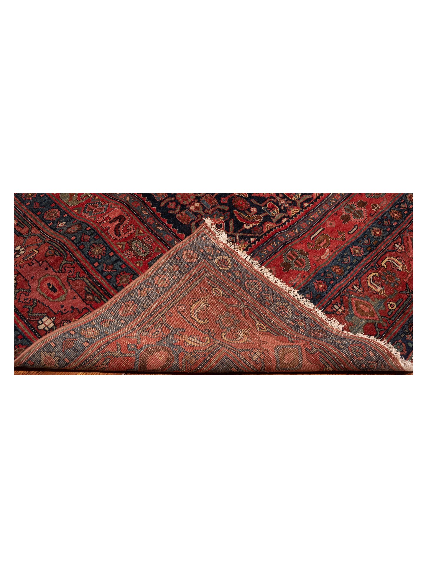 Pasha Antique Heirloom 77415 Navy Red Traditional Hand Knotted Rug