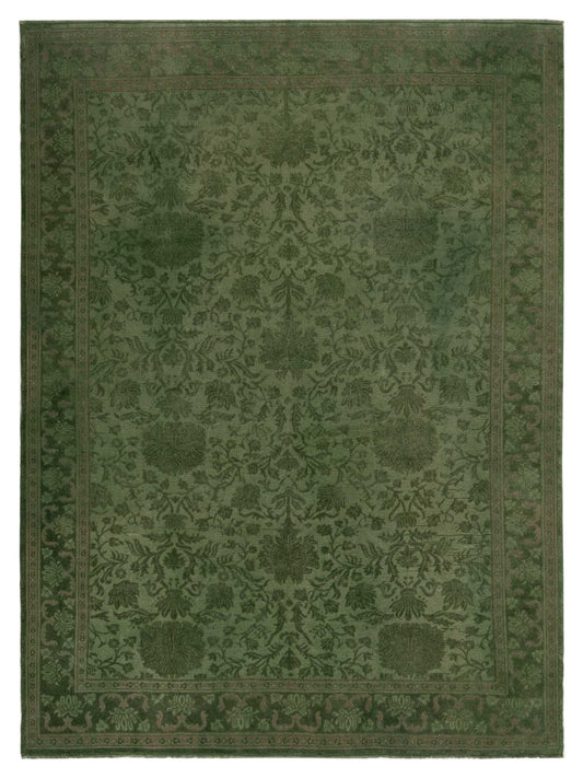 Pasha Vintage 78096 Green Contemporary Hand Knotted Rug