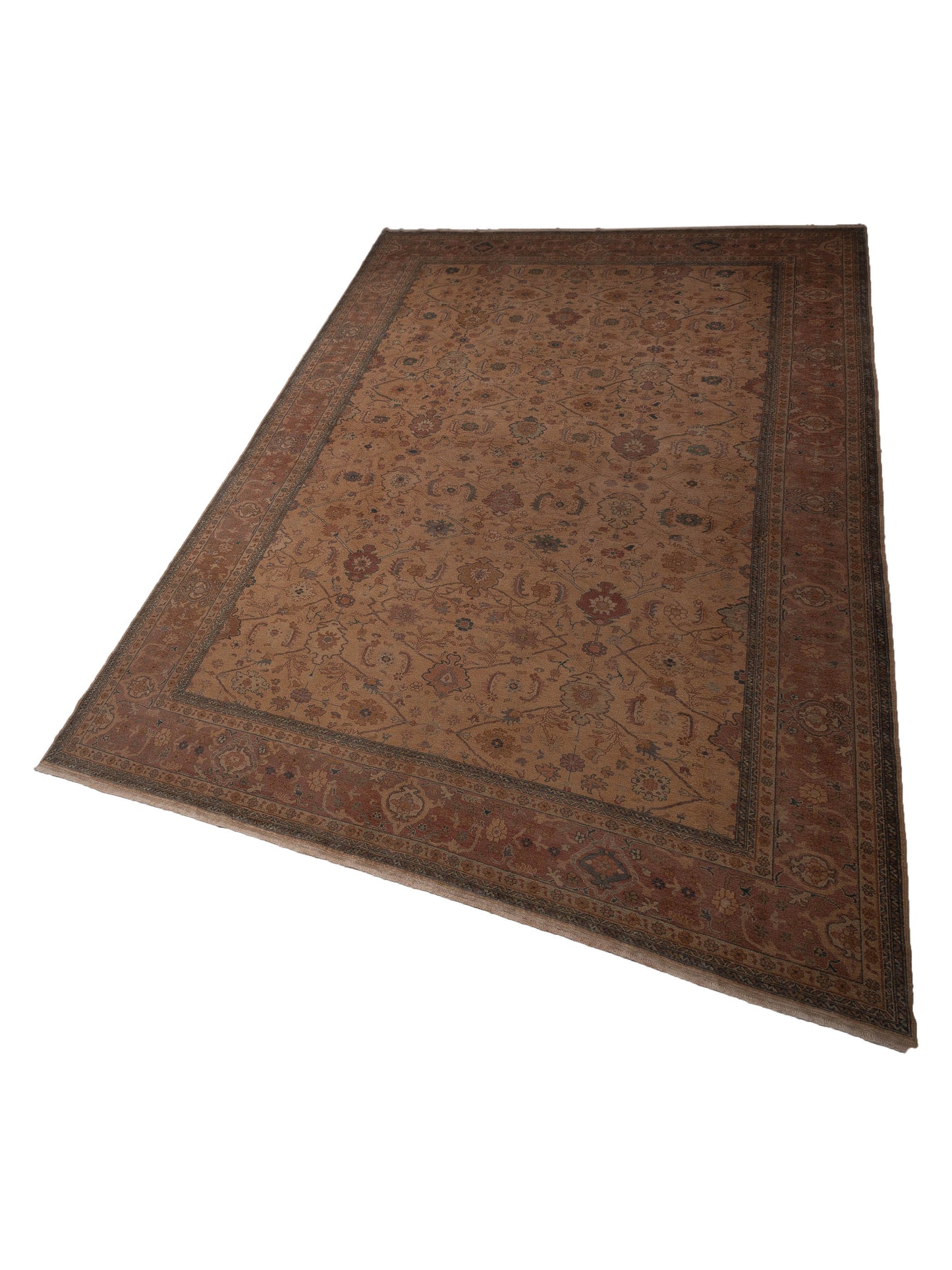 Pasha Turkish Elvan 78301 Camel Plum Traditional Hand Knotted Rug