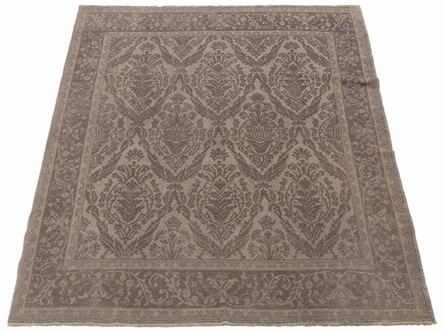 Pasha Vintage 78597 Silver  Contemporary Hand Knotted Rug