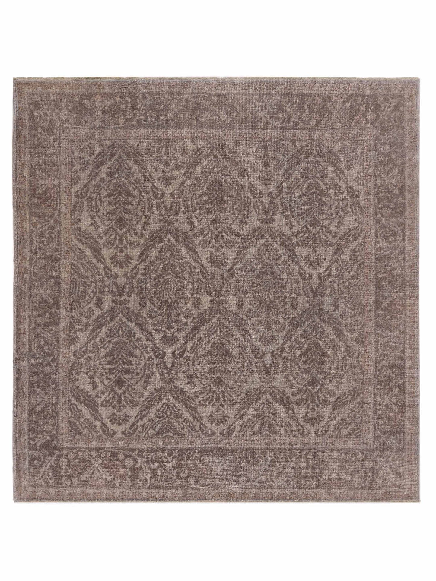 Pasha Vintage 78597 Silver Contemporary Hand Knotted Rug