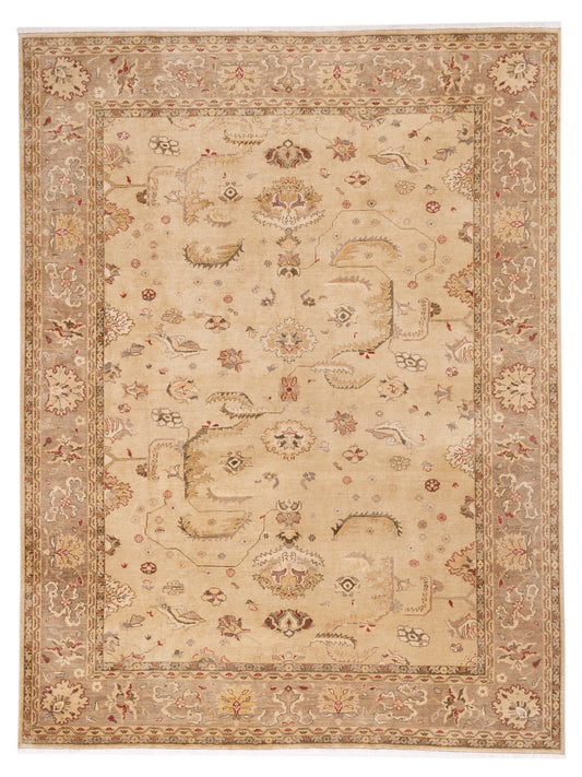 Pasha Turkish Elvan Zerya Camel Traditional Hand Knotted Rug