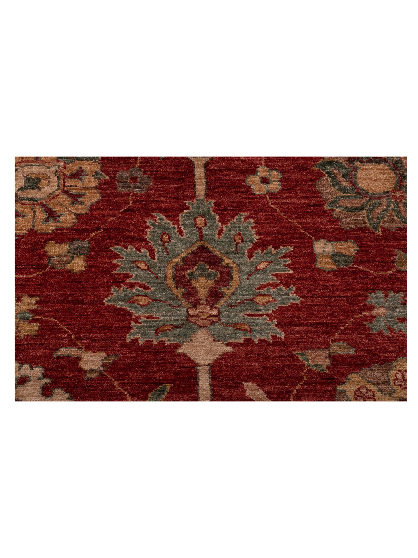 Pasha Elvan Turku Red Gold Traditional Hand Knotted Rug