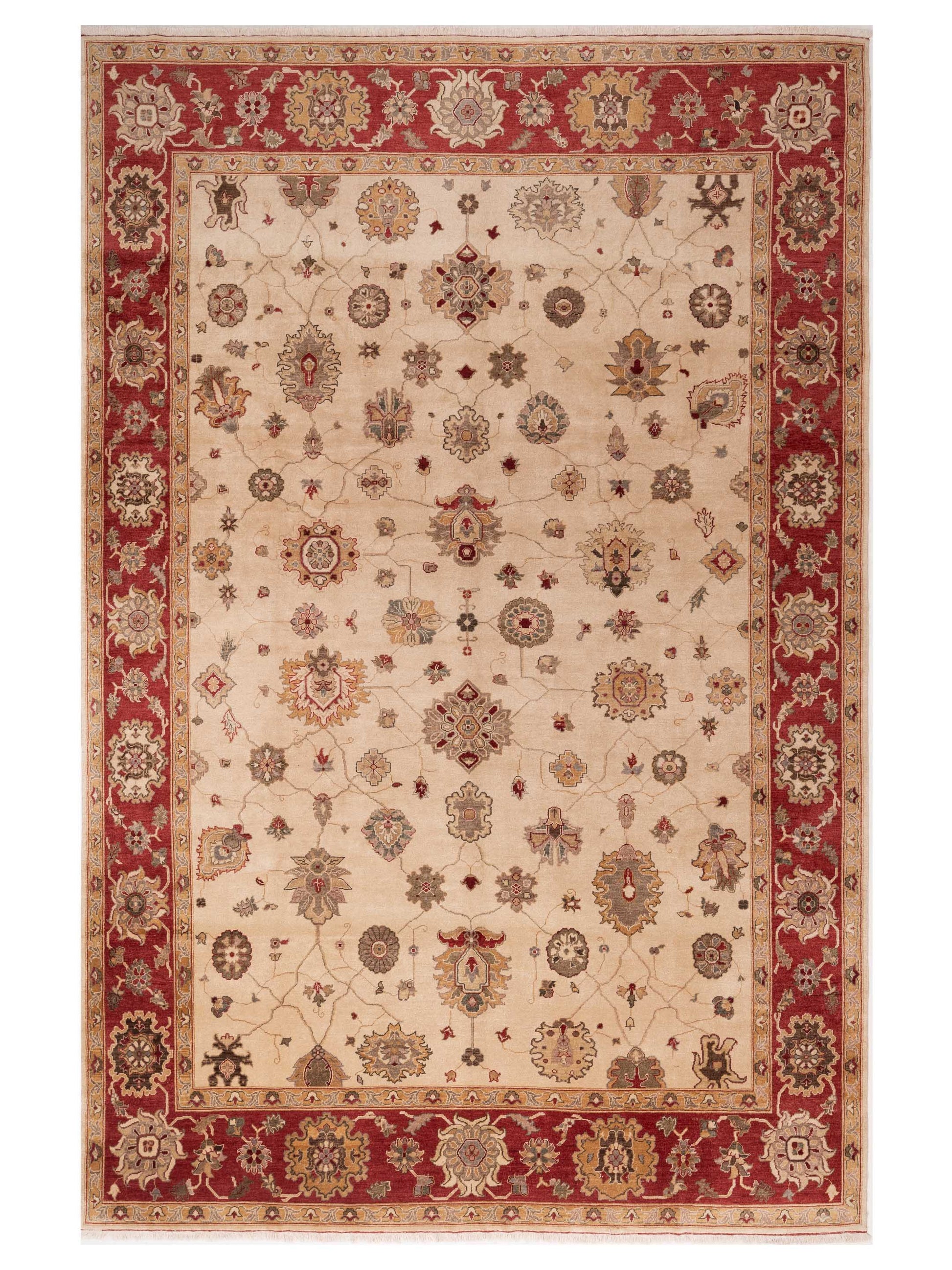 Pasha Turkish Elvan 79478 Ivory Traditional Hand Knotted Rug