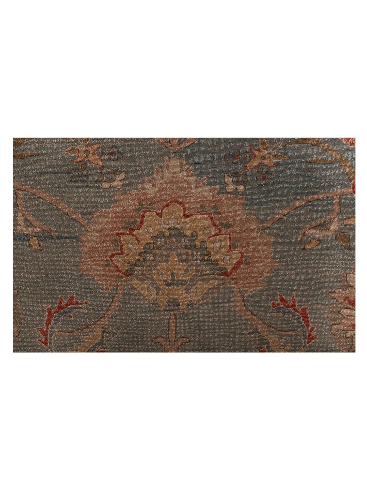 Pasha Turkish Elvan 79482 Blue Pink Traditional Hand Knotted Rug