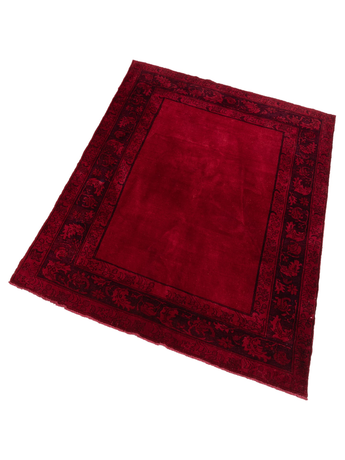 Pasha Vintage 79952 Red Red Contemporary Hand Knotted Rug