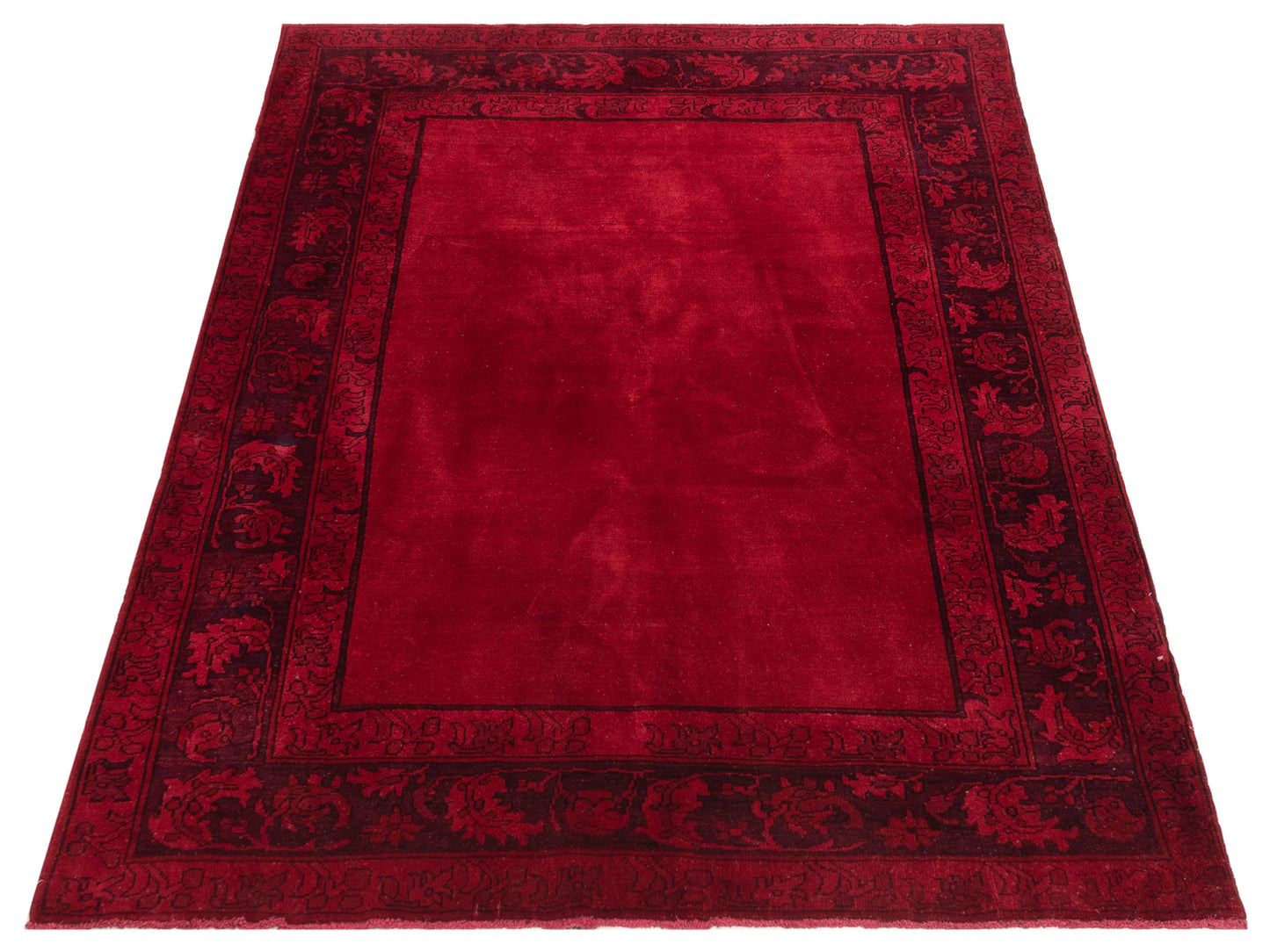 Pasha Vintage 79952 Red Red Contemporary Hand Knotted Rug