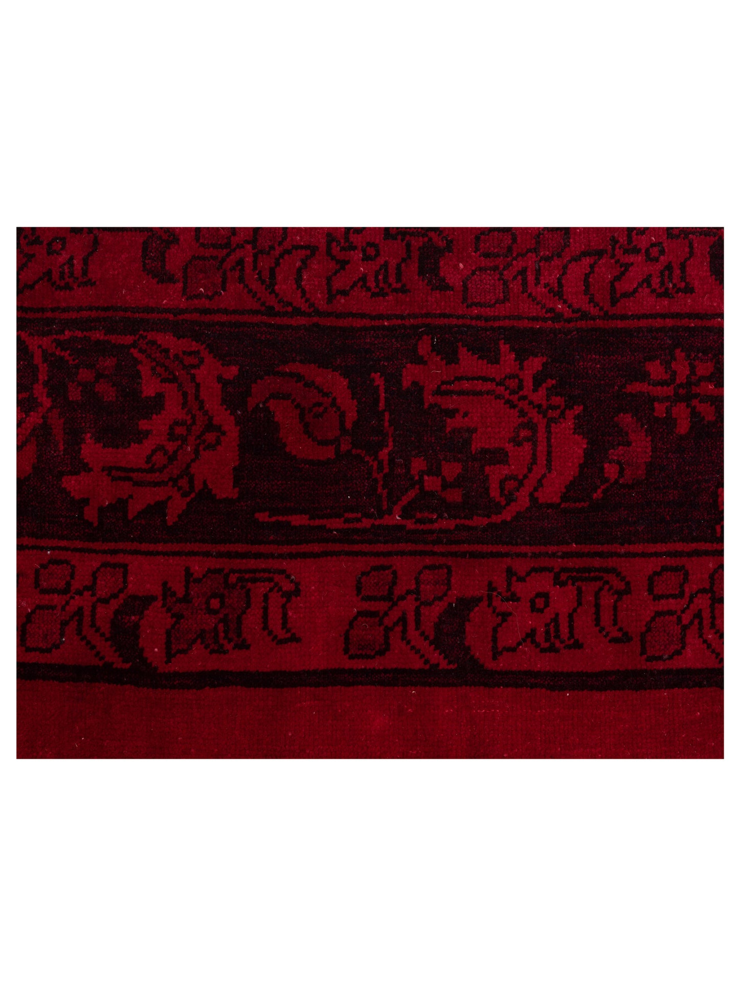 Pasha Vintage 79952 Red Red Contemporary Hand Knotted Rug