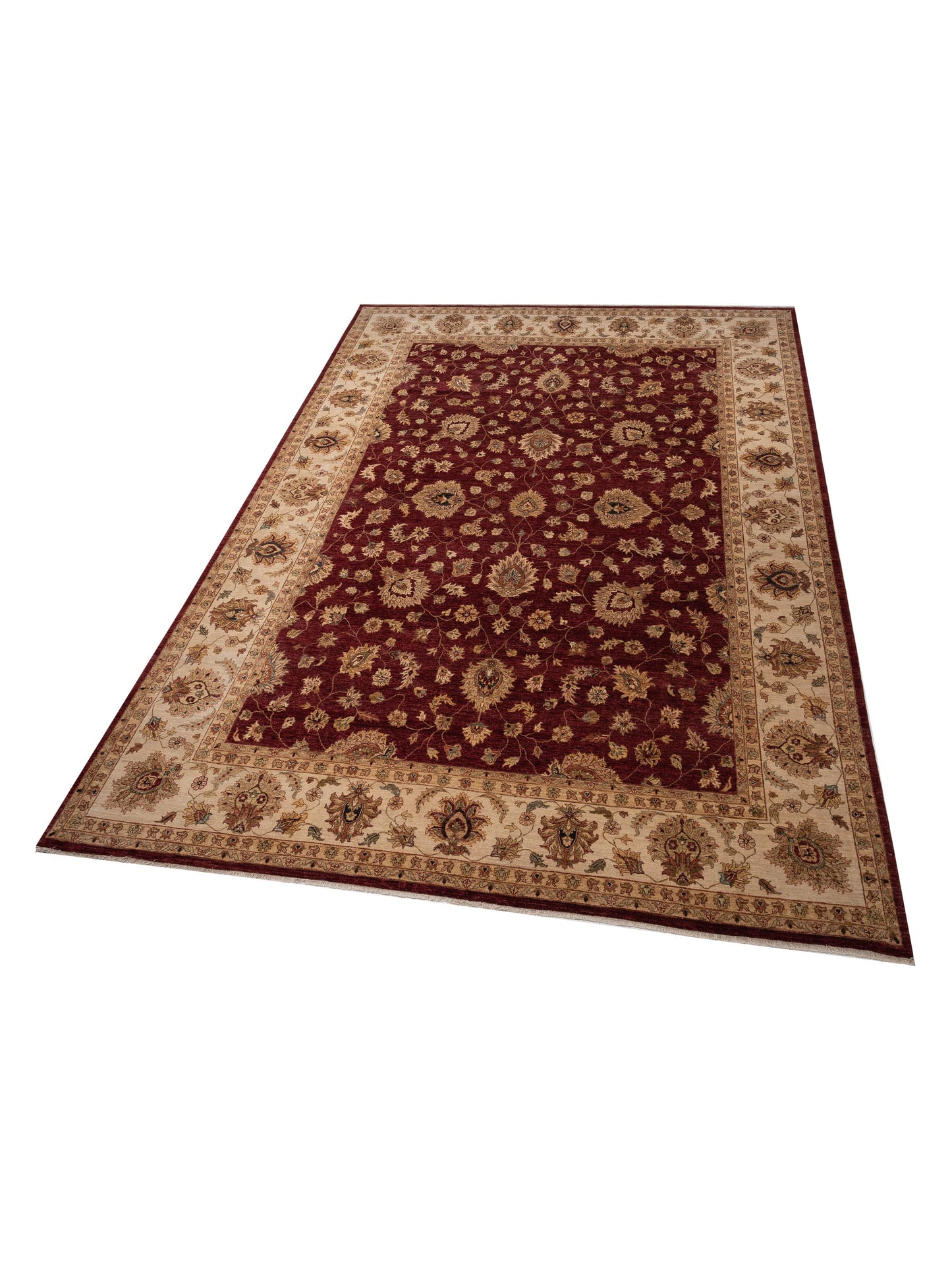 Rajpur Ghazani 81173 Red Ivory Transitional Hand Knotted Rug