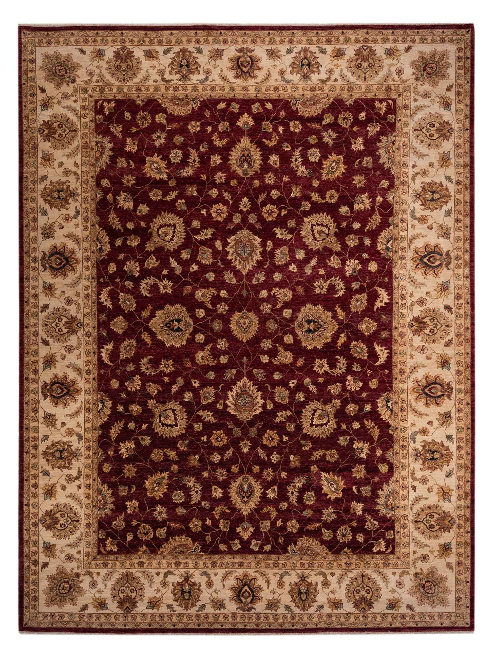 Rajpur Ghazani 81173 Red Transitional Hand Knotted Rug