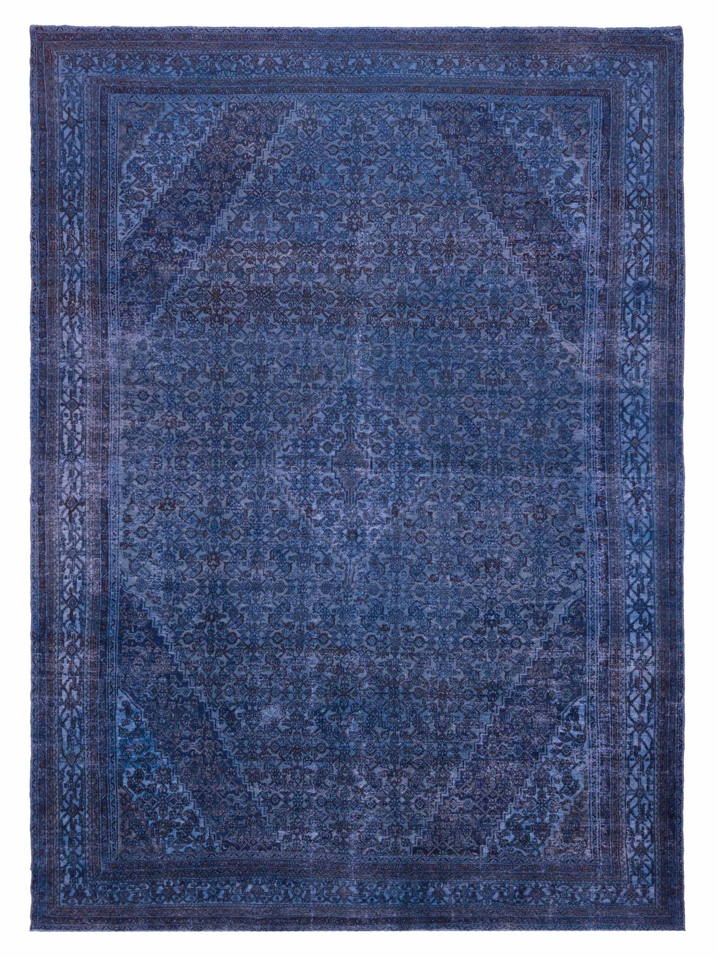 Pasha Vintage 81247 Blue Contemporary Hand Knotted Rug