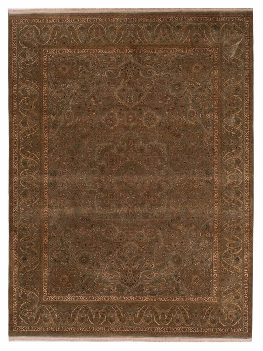 Rajpur Empire 81635 Green Transitional Hand Knotted Rug