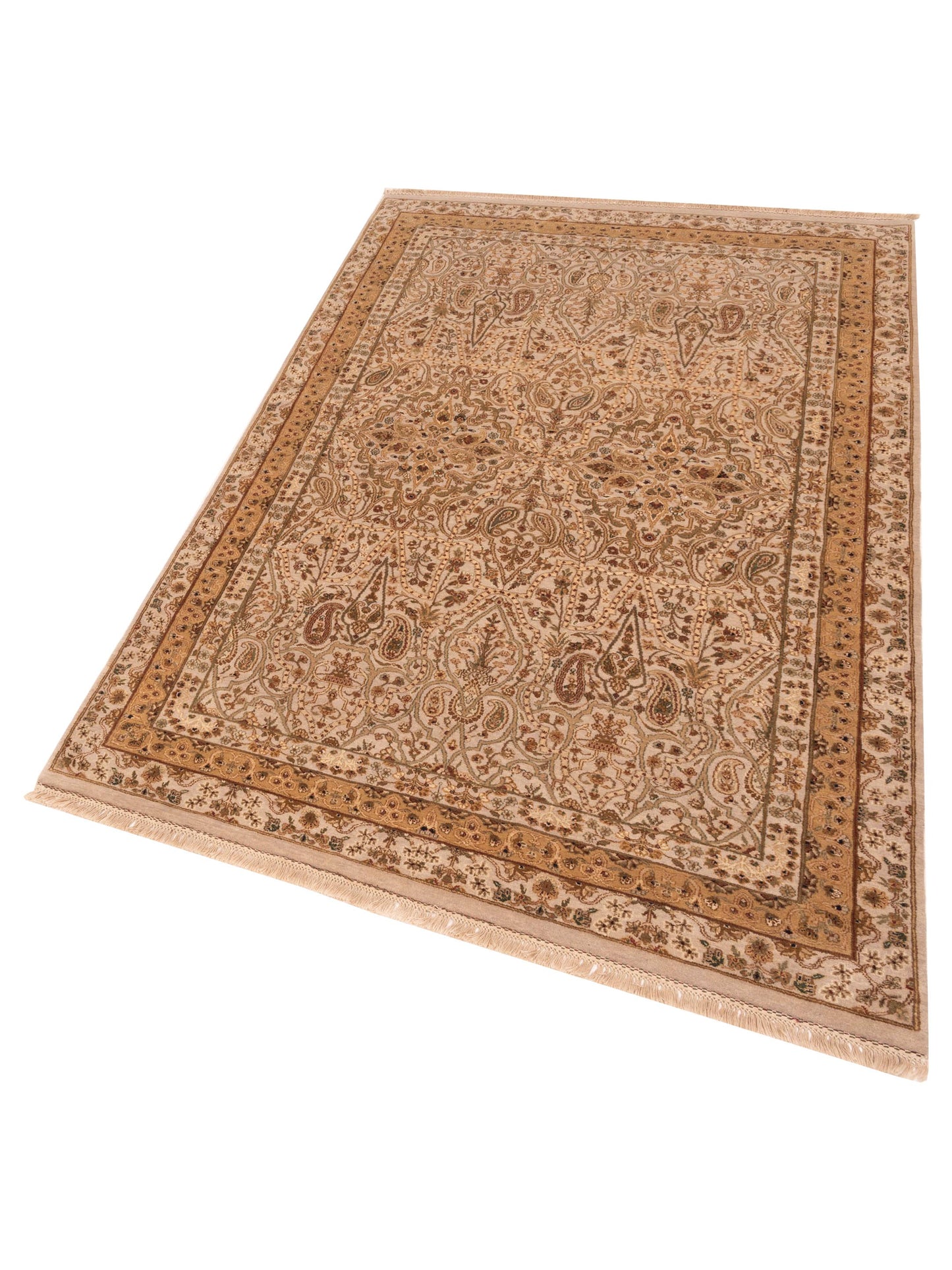 Rajpur Platinum 82026 Ivory Ivory Traditional Hand Knotted Rug