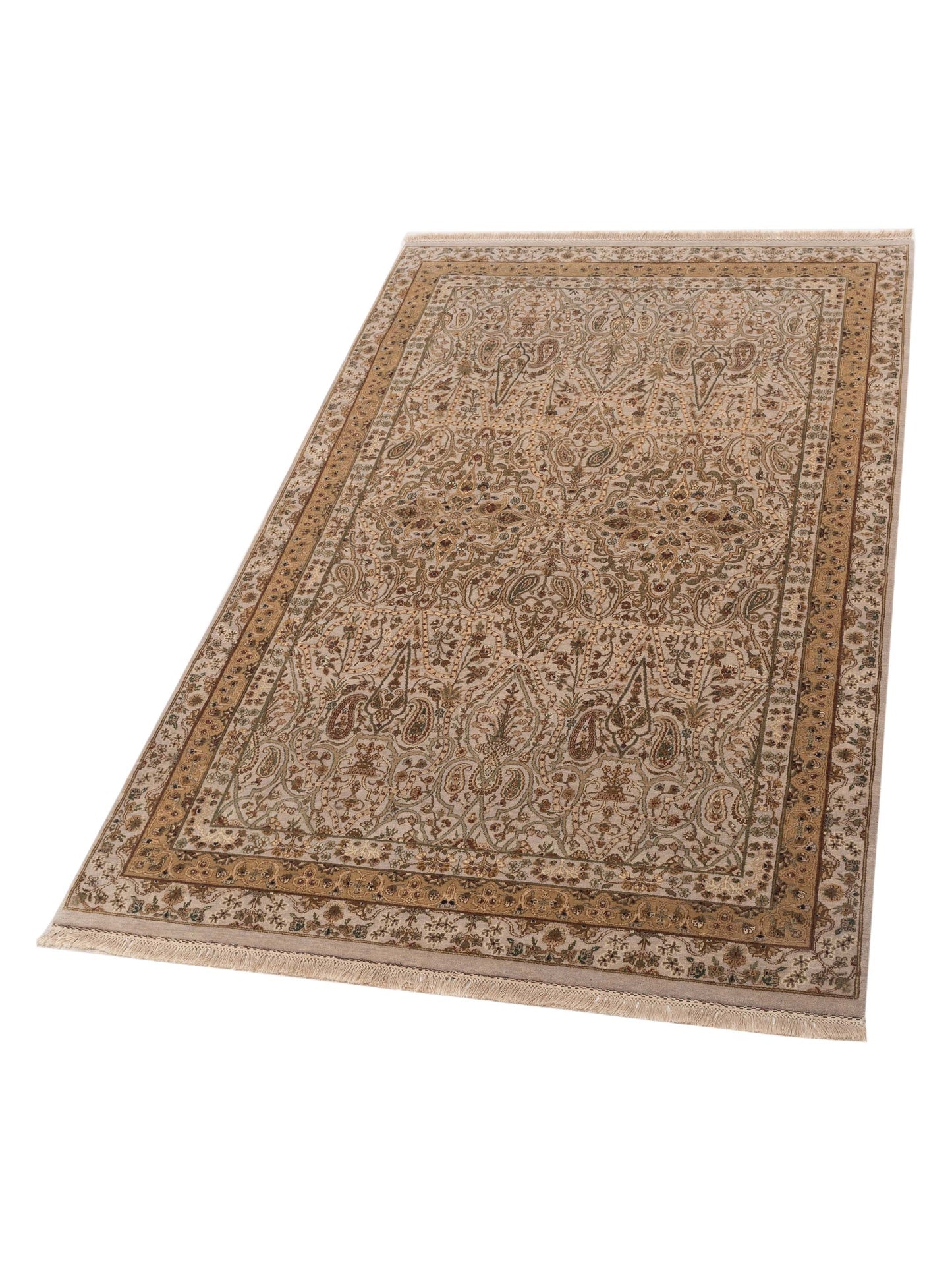 Rajpur Platinum 82026 Ivory Ivory Traditional Hand Knotted Rug