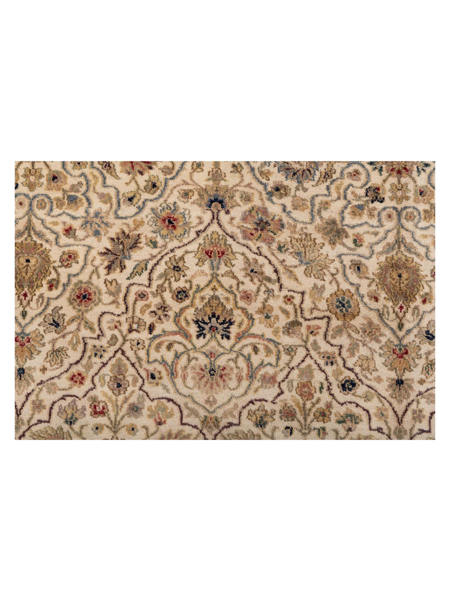 Rajpur Platinum 82046 Ivory Ivory Traditional Hand Knotted Rug