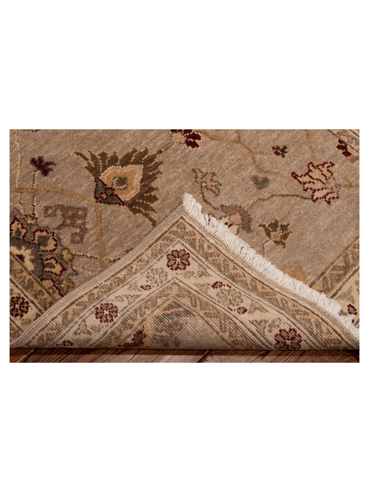 Pasha Turkish Elvan 82202 Gray Ivory Traditional Hand Knotted Rug