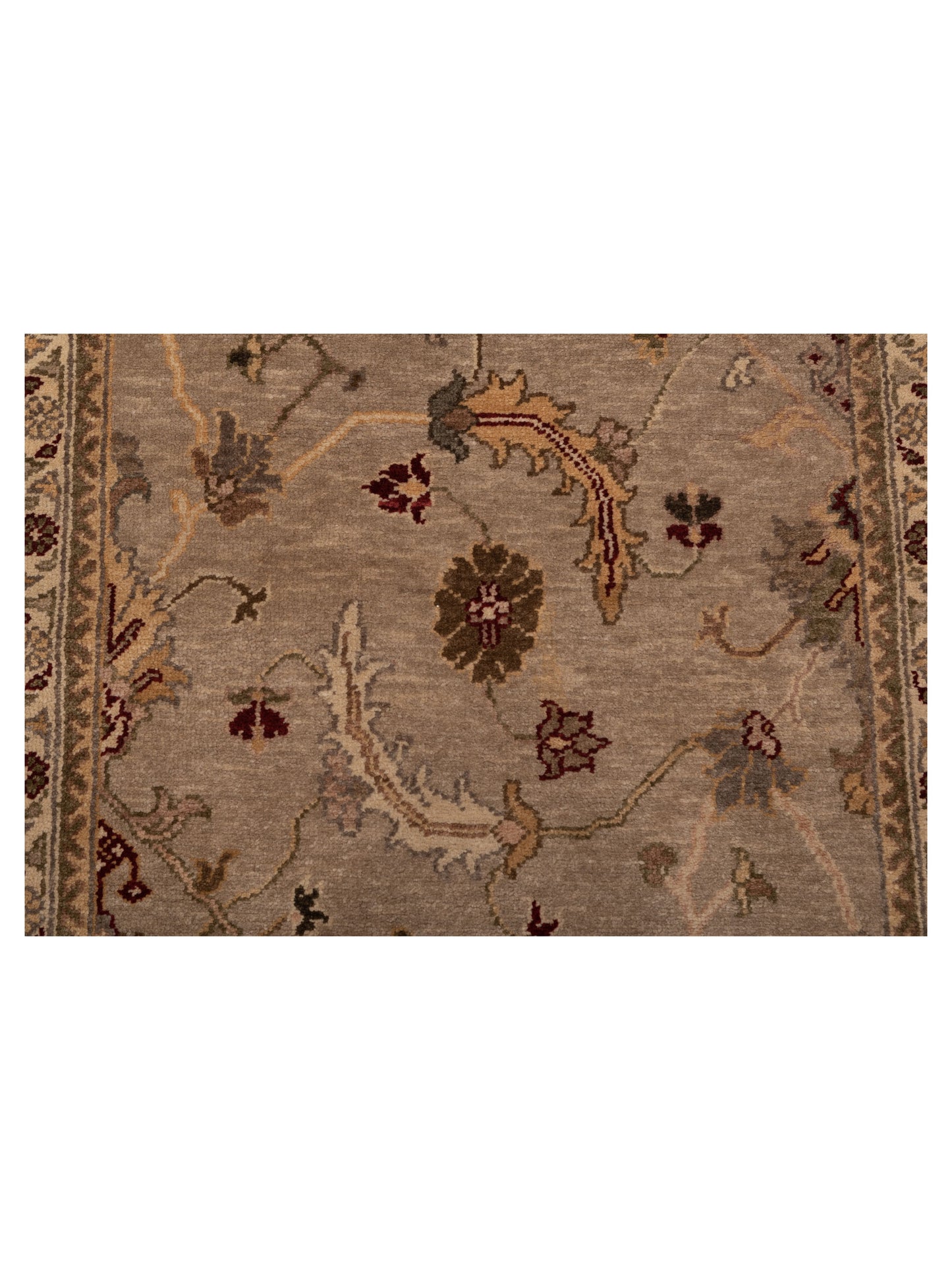 Pasha Turkish Elvan 82202 Gray Ivory Traditional Hand Knotted Rug