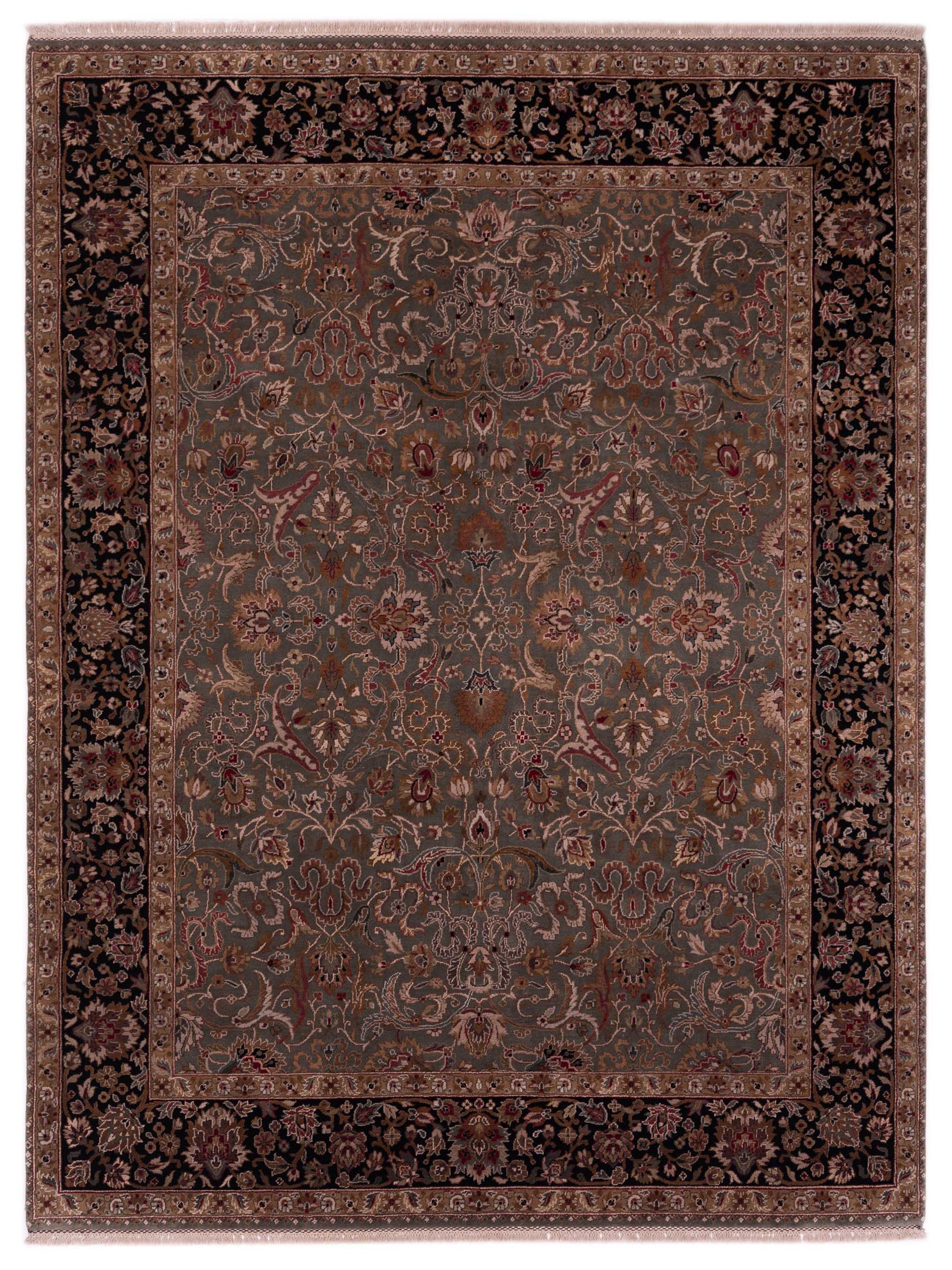 Rajpur Jahan 82394 Green Traditional Hand Knotted Rug